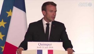 Emmanuel Macron rend un vibrant hommage à la Bretagne qui aime l'Europe