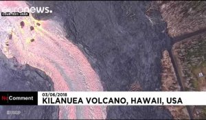 Hawaï : l'éruption du Kilauea vue du ciel