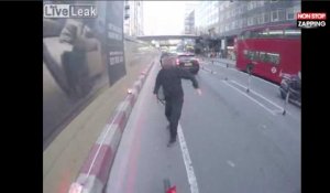 Londres : La solution radicale d'un cycliste excédé par les piétons (Vidéo) 