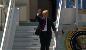 Trump arrive au Canda pour le sommet du G7