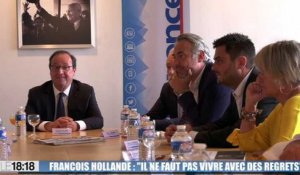 François Hollande face aux lecteurs de La Provence : "Il ne faut pas vivre avec des regrets"