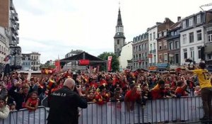 La fête place du Martyr à Verviers pour le match des Belges