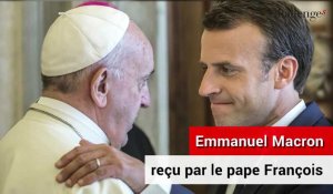 Emmanuel Macron reçu par le pape François