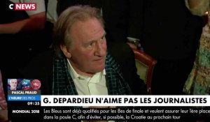Gérard Depardieu s'emporte contre les journalistes - ZAPPING ACTU DU 26/06/2018