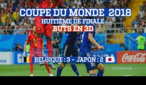 Buts en 3D : Belgique - Japon (3:2) Coupe du Monde 2018 