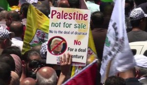 Manifestation à Ramallah contre l'initiative de paix américaine