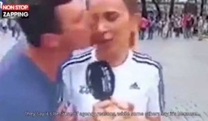 Mondial 2018 : Encore une journaliste embrassée de force en plein direct (vidéo)