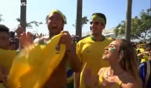 Le Belgique et le Brésil fêtent leur accession en quarts de finale du Mondial