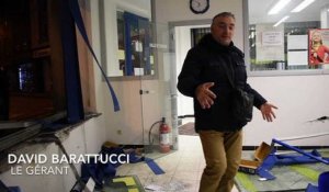 Florennes: une camionnette défonce l'auto-école Bara