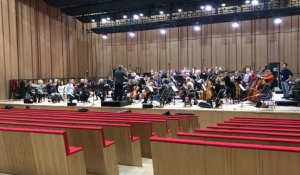 L'orchestre symphonique de Bretagne répète dans sa nouvelle salle