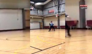 Basket-Ball : Un policier ridiculise un jeune homme avec une feinte (vidéo)