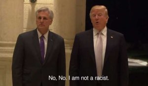 Donald Trump nie être raciste après ses propos sur les "pays de merde" (Vidéo) 