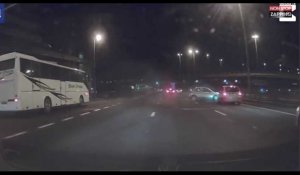Écosse : Une voiture dérape brusquement sur l'autoroute (vidéo)