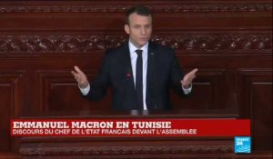 REPLAY - Emmanuel Macron s''exprime devant les députés tunisiens