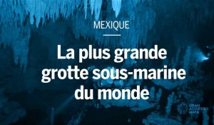 Mexique : les images d'une gigantesque grotte sous-marine