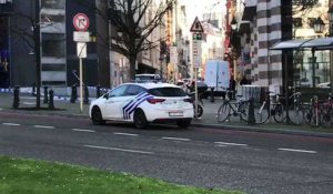 Voiture suspecte devant le siège du MR à Bruxelles