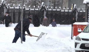 Moscou au ralenti après une tempête de neige record