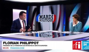 Florian Philippot, président de la formation Les Patriotes, député européen