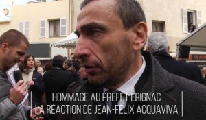 Hommage au préfet Erignac : la réaction de Jean-Felix Acquaviva
