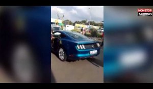Un condcteur drogué tente d'échapper à la police et crashe sa Mustang (vidéo)
