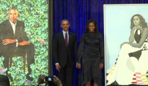 Les portraits de Michelle et Barack Obama entrent au musée