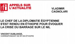 Le chef de la diplomatie égyptienne en Ethiopie pour évoquer la crise du barrage sur le Nil