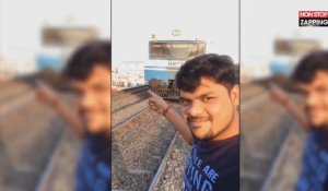 Un homme se fait violemment percuter par un train en voulant faire un selfie (Vidéo)