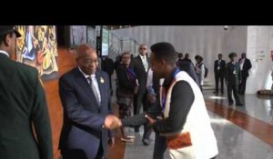 Arrivées des chefs d'Etat au 30e sommet de l'Union africaine