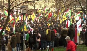 Allemagne:manifestation kurde contre l'offensive turque en Syrie