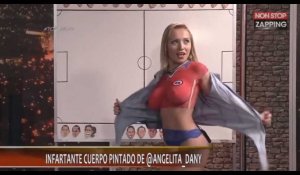 Chili : Nue, une chroniqueuse très sexy dévoile son body painting à la télévision (Vidéo)