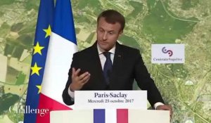 Lorsque Emmanuel Macron évoquait le financement de l'exposition universelle à Paris Saclay