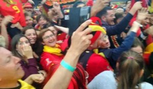 Belgique-France à la "Fan Zone" de Mouscron