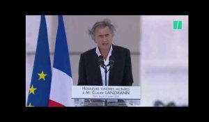 Le discours ému de Bernard-Henri Lévy pendant l'hommage à Claude Lanzmann