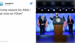 Trump rassure les Alliés: "je crois en l'Otan".