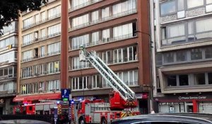 Alerte incendie au boulevard Tirou vidéo1