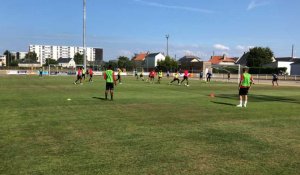 Entraînement de l'En Avant Guingamp au stade Louis-Dior