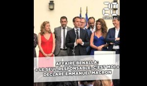 Affaire Benalla: «Le seul responsable, c'est moi» déclare Emmanuel Macron