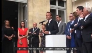 Emmanuel Macron : « Le seul responsable de cette affaire, c'est moi » 