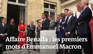 Macron sur l'affaire Benalla : « Le seul responsable, c'est moi »