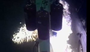 New York : un pyromane tente de mettre le feu à une station-service (vidéo)