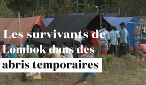 Lombok : les déplacés vivent dans des abris temporaires après le séisme