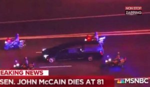 John McCain est mort : son cortège funéraire diffusé en direct à la télévision (Vidéo)