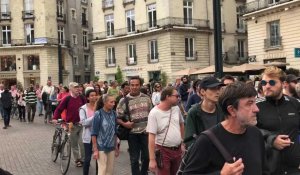 Manifestation pour soutenir les migrants à Nantes