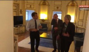 Emmanuel Macron à Brégançon : il raconte à Theresa May comment Chirac s'est retrouvé nu  (Vidéo)