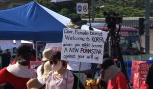 Séoul: manifestation contre la pornographie par caméras cachées