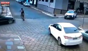 Brésil : Un conducteur force un contrôle et renverse un policier (Vidéo)