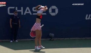 US Open : La Française Alizé Cornet enlève son haut et se fait sanctionner (Vidéo)