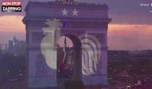 France championne du monde : L'Arc de Triomphe illuminé aux couleurs des Bleus (vidéo)