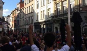 Les Français de Bruxelles célèbrent la victoire des Bleus