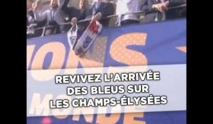 Revivez l'arrivée des Bleus sur les Champs-Élysées